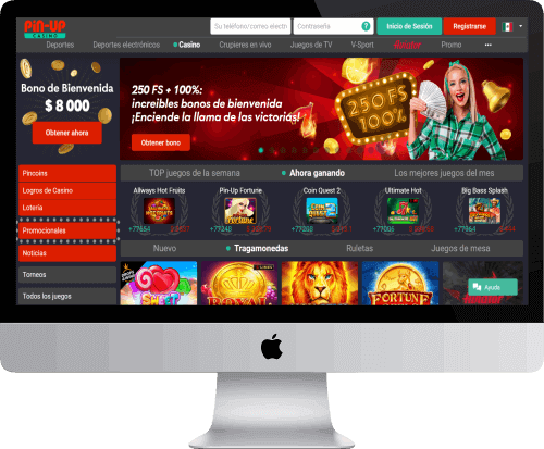 sitio web oficial del casino PinUp en México